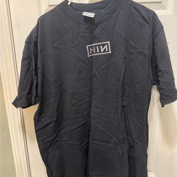 VTG 1994 NIN embroidered concert Black T-Shirt